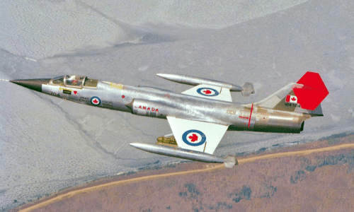 The first CF-104 Starfighters manufactured by Canadair, delivered to the Royal Canadian Air Force
