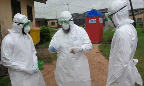 WHO training of Nigerian physicians in PPE procedures