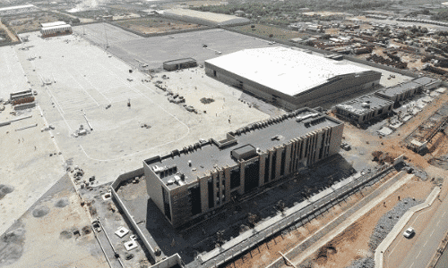 Aerial view of Kpone Unity Terminal managed by Ghana Ports Authority