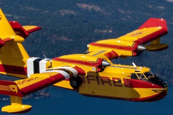 Viking’s CL-415EAF aircraft (Enhanced Aerial Firefighter) is a limited-edition conversion program upgrading select CL-215 Series IV & V airframes with Pratt & Whitney PW123AF turbine Engines, a Colins Pro Line Fusion® avionics suite, and key system upgrades.