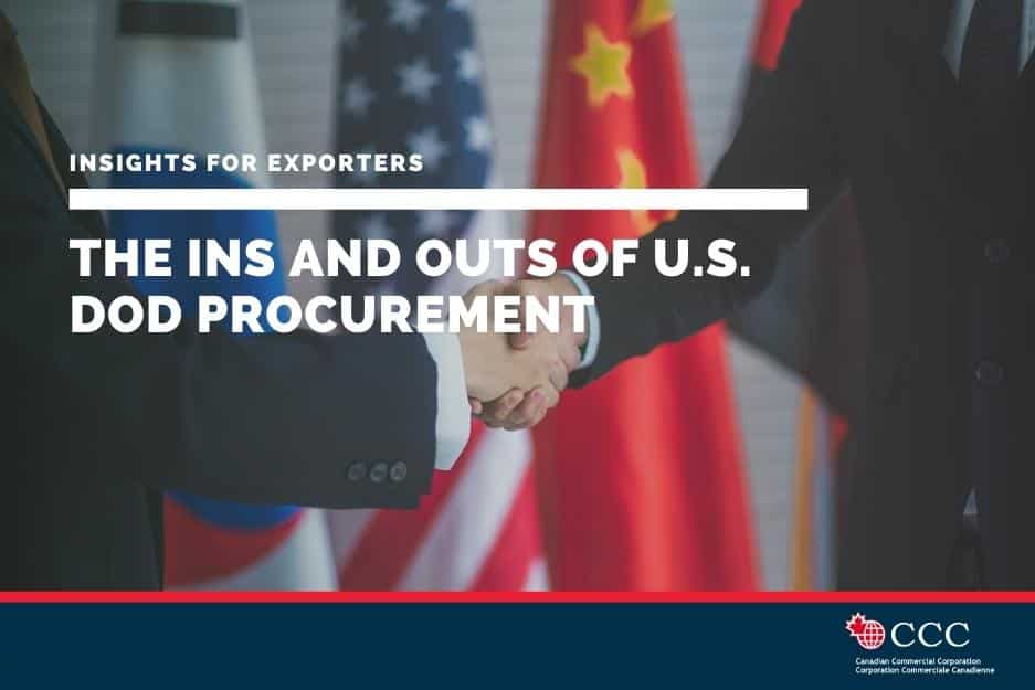 Blog header for Ins and Outs of U.S. DoD Procurement