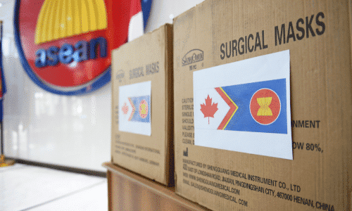 Image of boxes with surgical maps for ASEAN