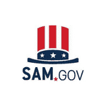 Logo of sam.gov, the System for Award Management for the U.S. Government.