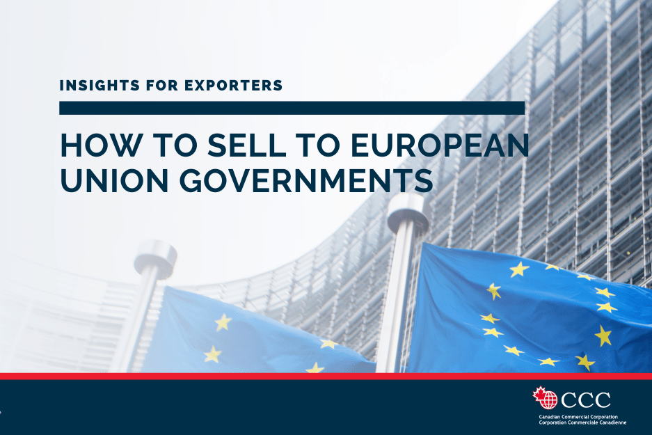 Blog header for how to sell to European Union Governments - CCC