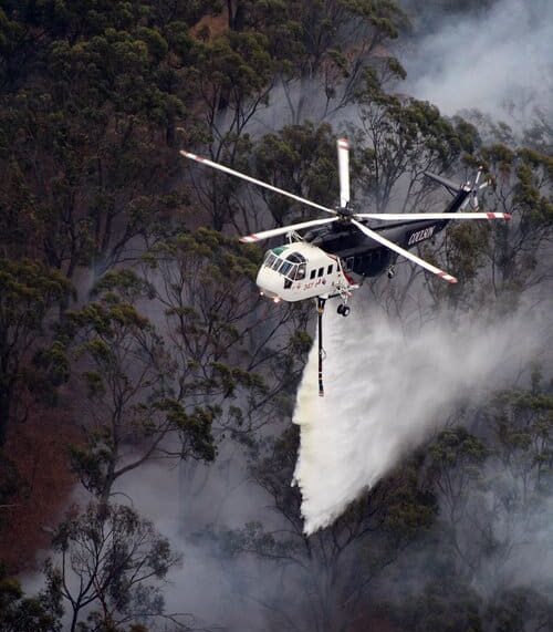 Sikorsky S-61 by Coulson in action during a forest fire in Australia