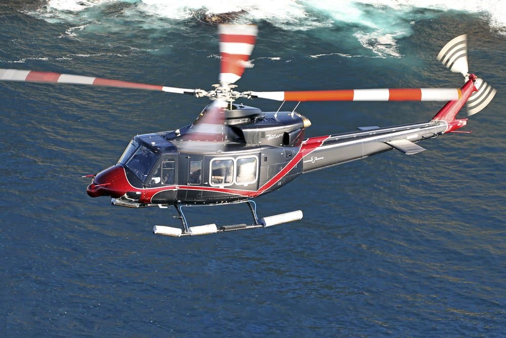 New Bell 412EPI helicopters, fully configured and equipped with advanced features, in-flight for Armed Forces of the Philippines (AFP)