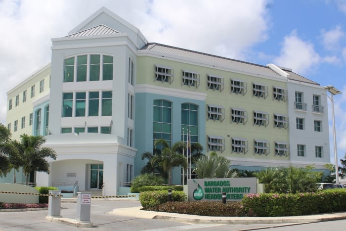 Exterior of Barbados Water Authority building