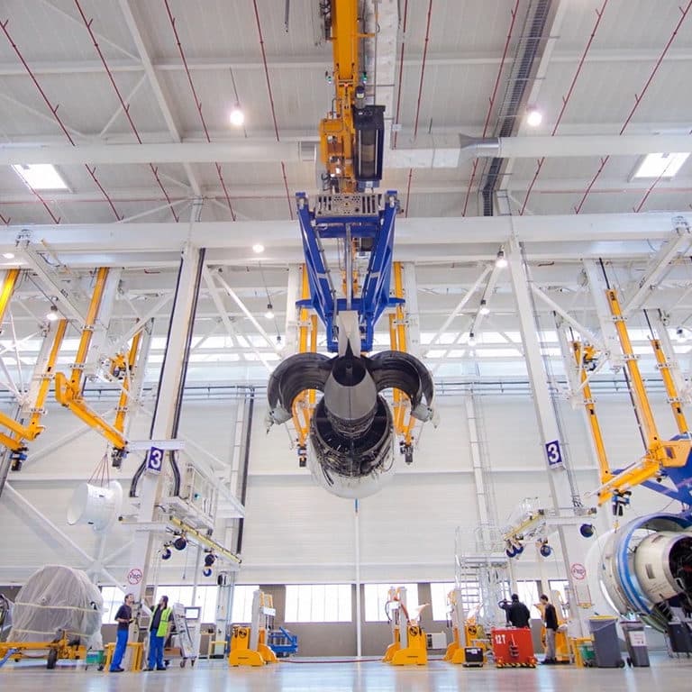 Inside MDS Aerospace test facility