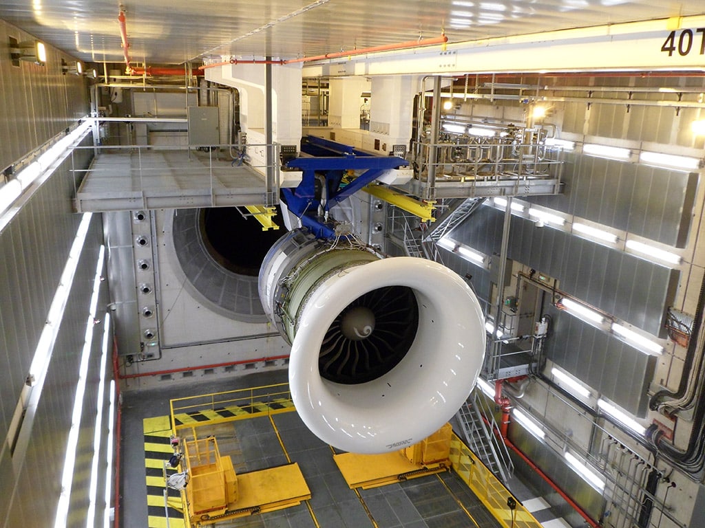 Turbines Inside test facility of MDS Aero