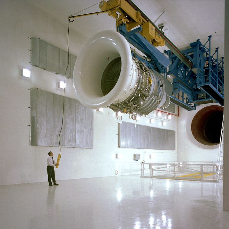 Inside Full engine test facilities at MDS Aero